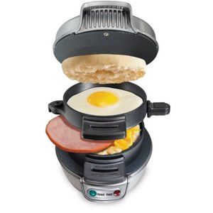 Hamilton Beach Breakfast Sandwich Maker, Silver